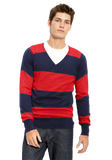 Hurley 'Quad' Stripe V-Neck Sweater
