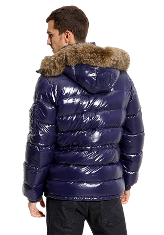 Moncler 'Rod' Quilted Down Parka with Genuine Coyote Fur Trim